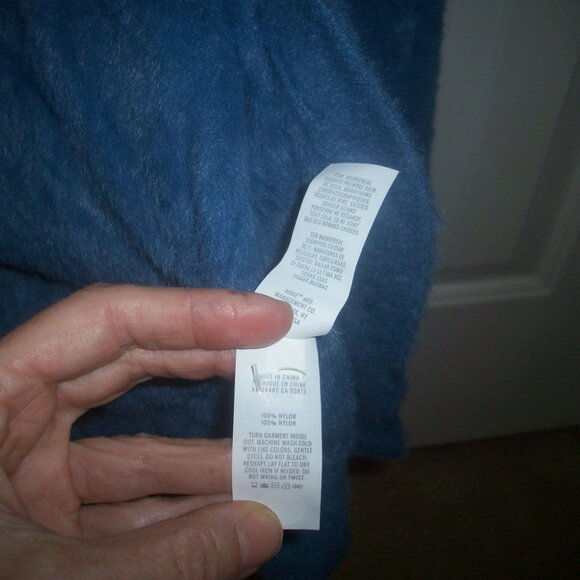 Aerie Cropped Fluffy Cardigan Sweater Size XS Top Blue Long Sleeve Womens NWT - Picture 5 of 9